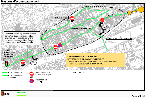 Image du projet Mise en œuvre du « Plan Communal d'Itinéraires Cyclables » de la Ville de Liège